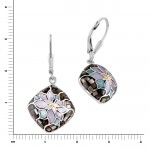 Perlmutt Ohrhänger aus 925 Sterling Silber 4 cm