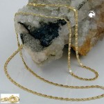 S-Panzer Kette 585 Gold 14 Karat 1,2 mm 45 cm länge