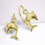 Delfin Ohrstecker aus 333 Gelbgold 1,5 cm 8  Karat