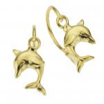 Delfin Ohrstecker aus 333 Gelbgold 1,5 cm 8  Karat
