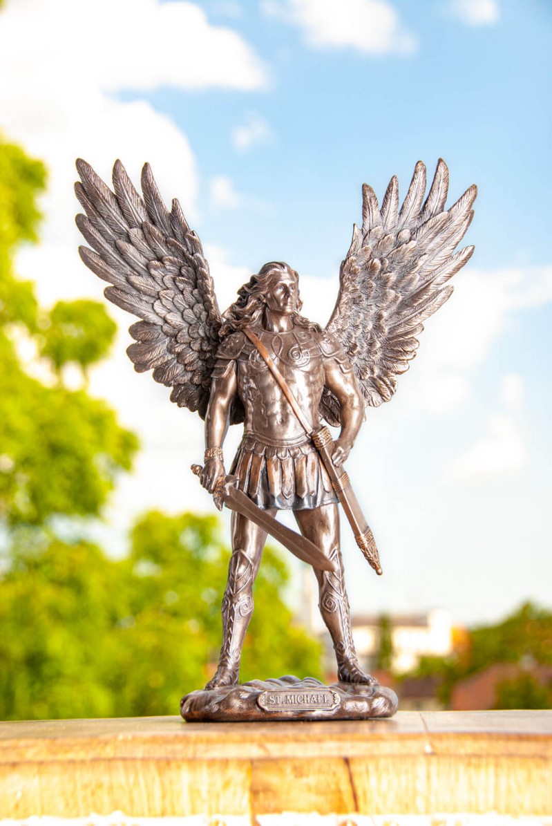 St. Michael Kunstharz, 27,5 cm