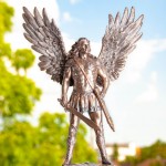 St. Michael Kunstharz, 27,5 cm