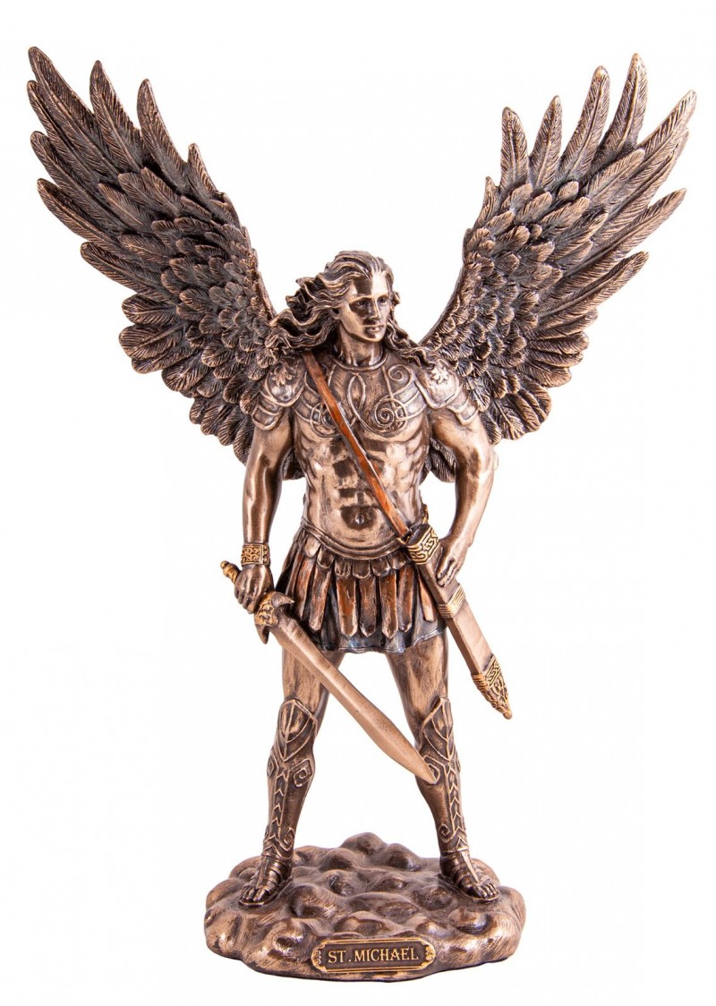 St. Michael Kunstharz, 27,5 cm