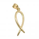 Anhänger Fisch Symbol 375 Gelbgold