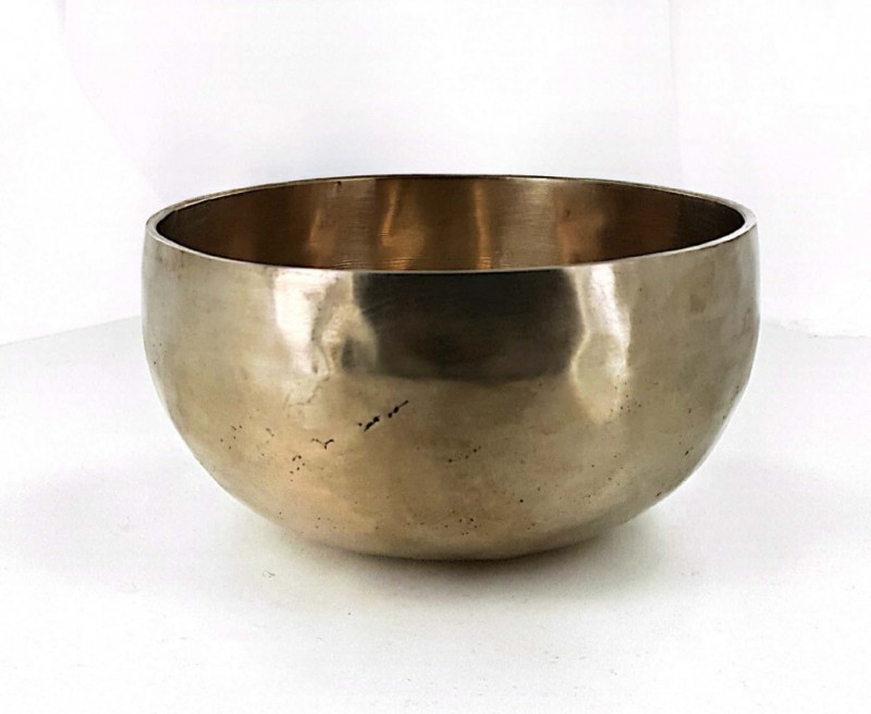 Tibetische Klangschale Kraft und Mut 400-500 gr mit Klöppel