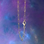 Trendige Kette Chunky Chain 50 cm aus Silber vergoldet