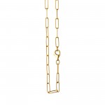 Trendige Kette Chunky Chain 50 cm aus Silber vergoldet