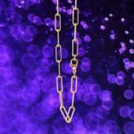 Trendige Kette Chunky Chain 60 cm aus Silber vergoldet