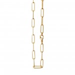 Trendige Kette Chunky Chain 60 cm aus Silber vergoldet