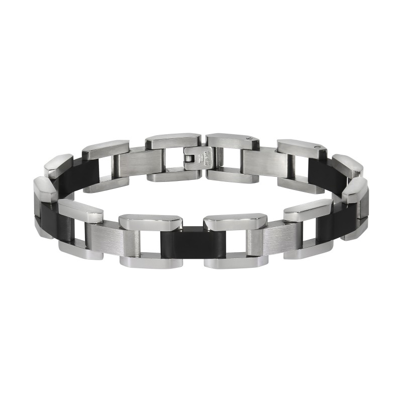 Trendiges Edelstahl Armband 22,5 cm