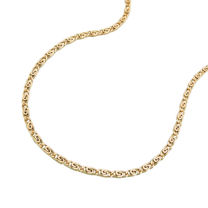 S-Panzer Kette 585 Gold 14 Karat 1,2 mm 45 cm länge