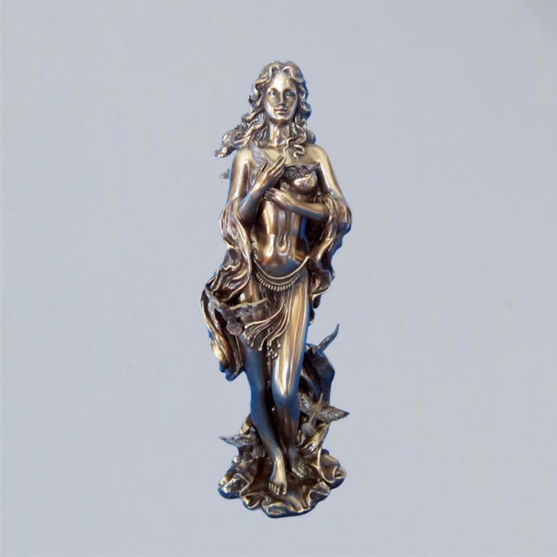 Polyresin Figur Aphrodite bronziert 30 cm höhe