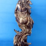 Polyresin Figur Aphrodite bronziert 30 cm höhe