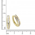 Wunderschöne Creolen mit Klappscharnier aus 333 Gelbgold 1,6 cm