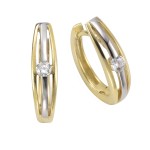 Wunderschöne Creolen mit Klappscharnier aus 333 Gelbgold 1,6 cm