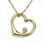 Wunderschöner 333 Gold Halsschmuck Kette mit Zirkonia 42 cm
