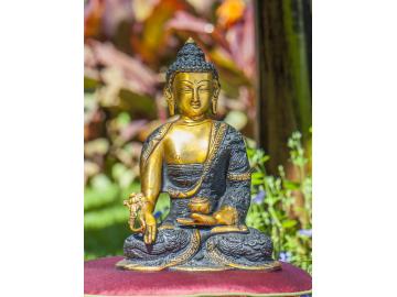 Wunderschöner Medizin Buddha, aufwendig gefertigt 21,5 cm