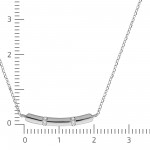 Wunderschönes 375 Weißgold Collier mit Diamanten