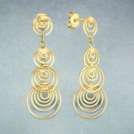 exklusive modische 925 design Silber Ohrstecker Ring Storm