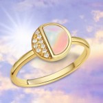 glänzender leichter Sommer Ring aus 925 Sterling Silber