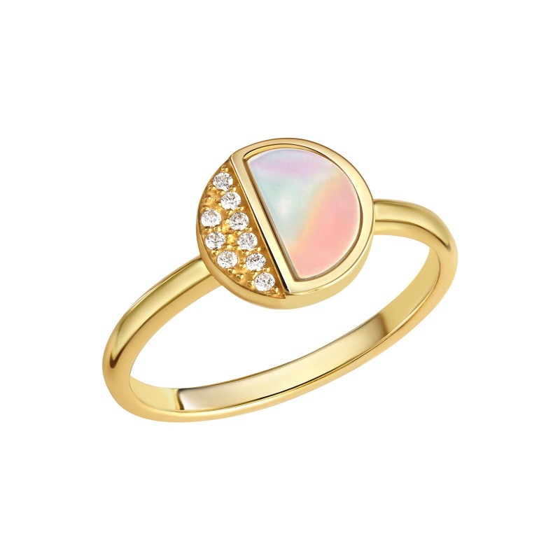 glänzender leichter Sommer Ring aus 925 Sterling Silber