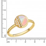 glänzender leichter Sommer Ring aus 925 Sterling Silber