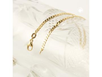 Wunderschönes Armband 585 Gold zweifach diamantiert 18,5 cm