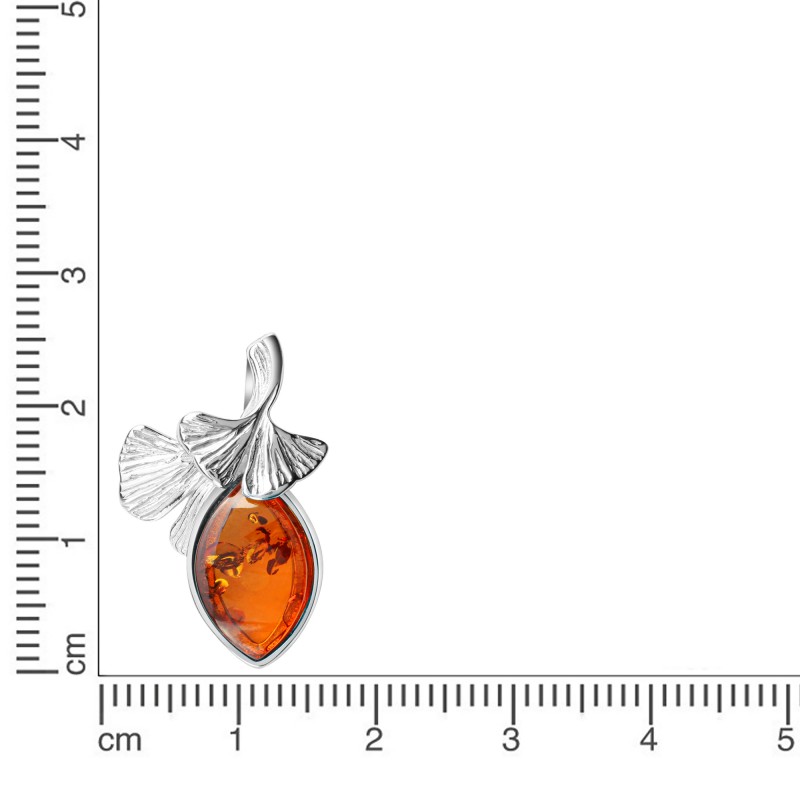 verspielter Bernstein Anhänger 925 Sterling Silber